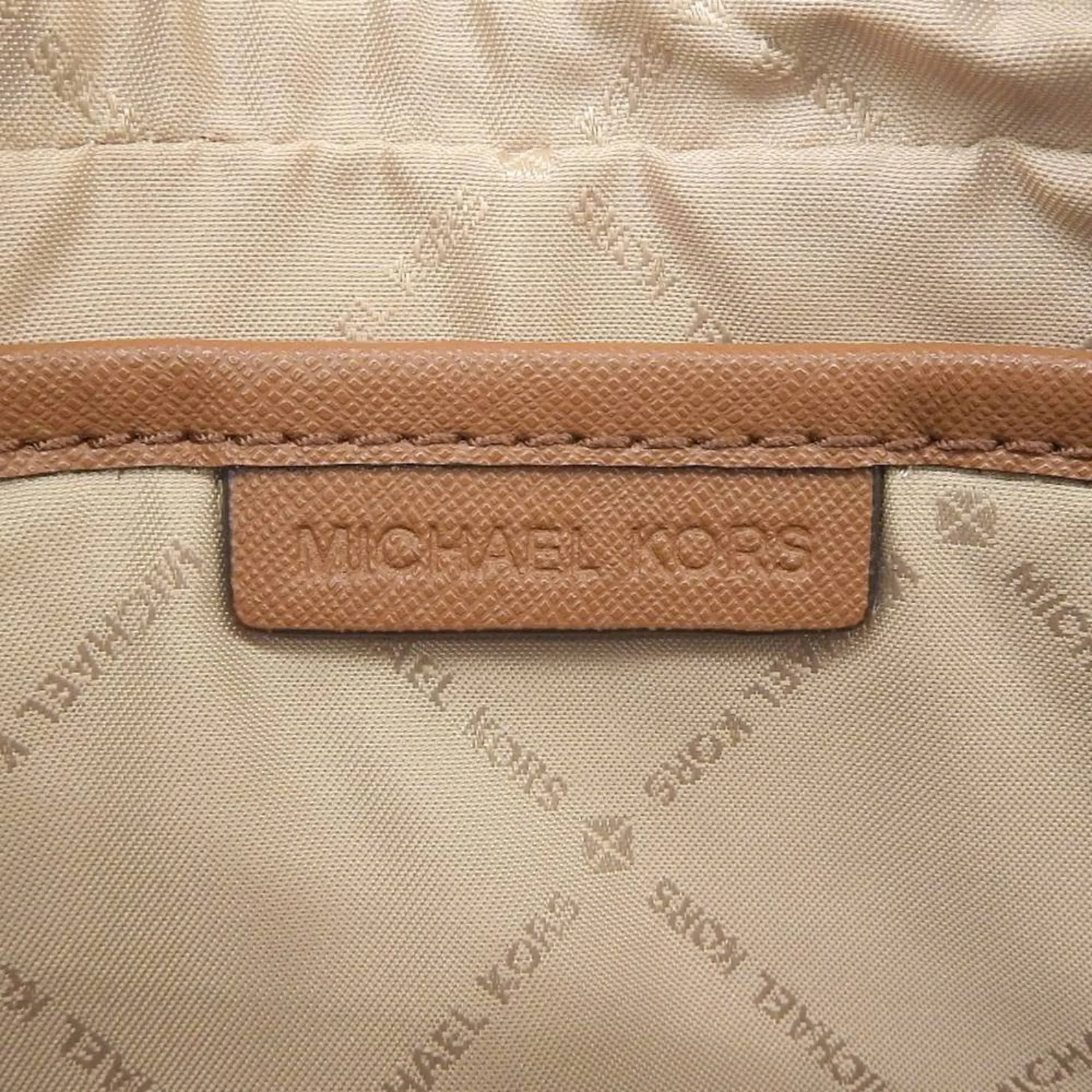 Michael Kors Jet Set Canvas Shoulder Bag (Pre-Owned)