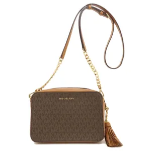 Michael Kors Jet Set Canvas Shoulder Bag (Pre-Owned)