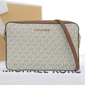 Michael Kors Jet Set Canvas Shoulder Bag (Pre-Owned)