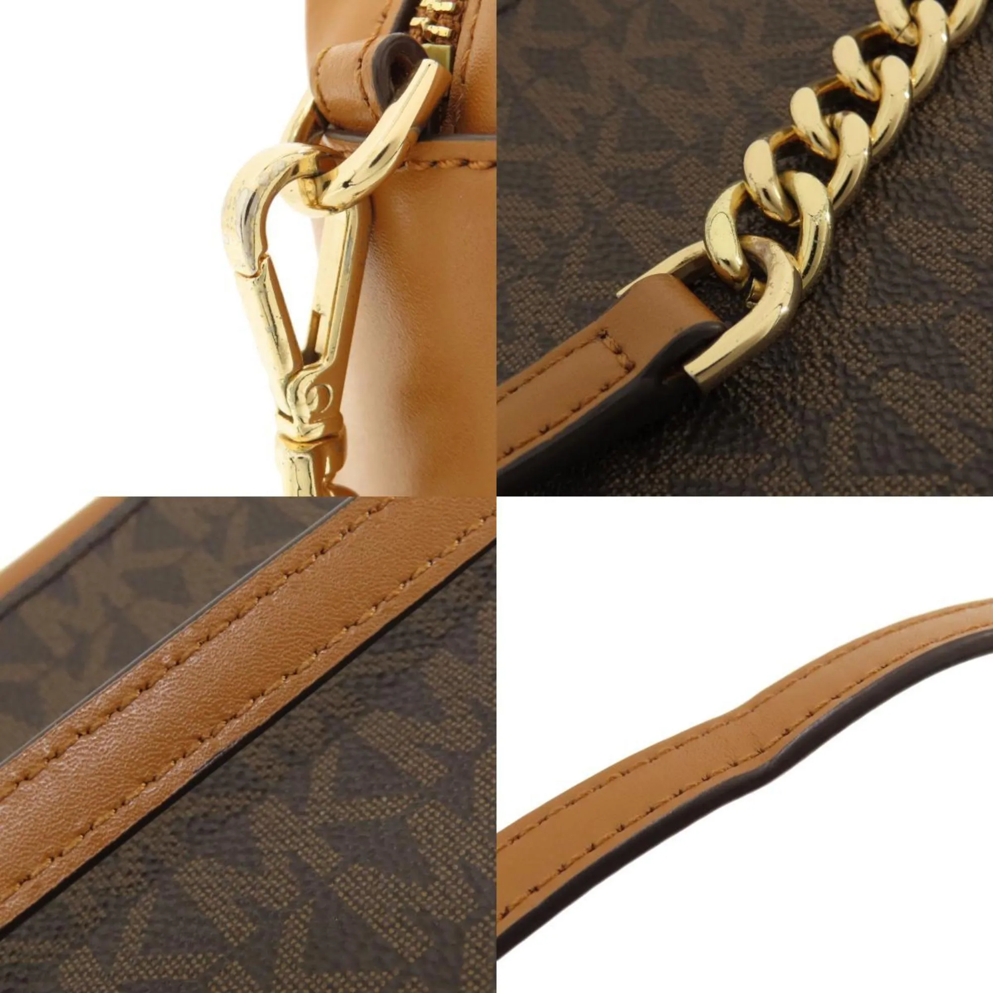 Michael Kors Jet Set Canvas Shoulder Bag (Pre-Owned)