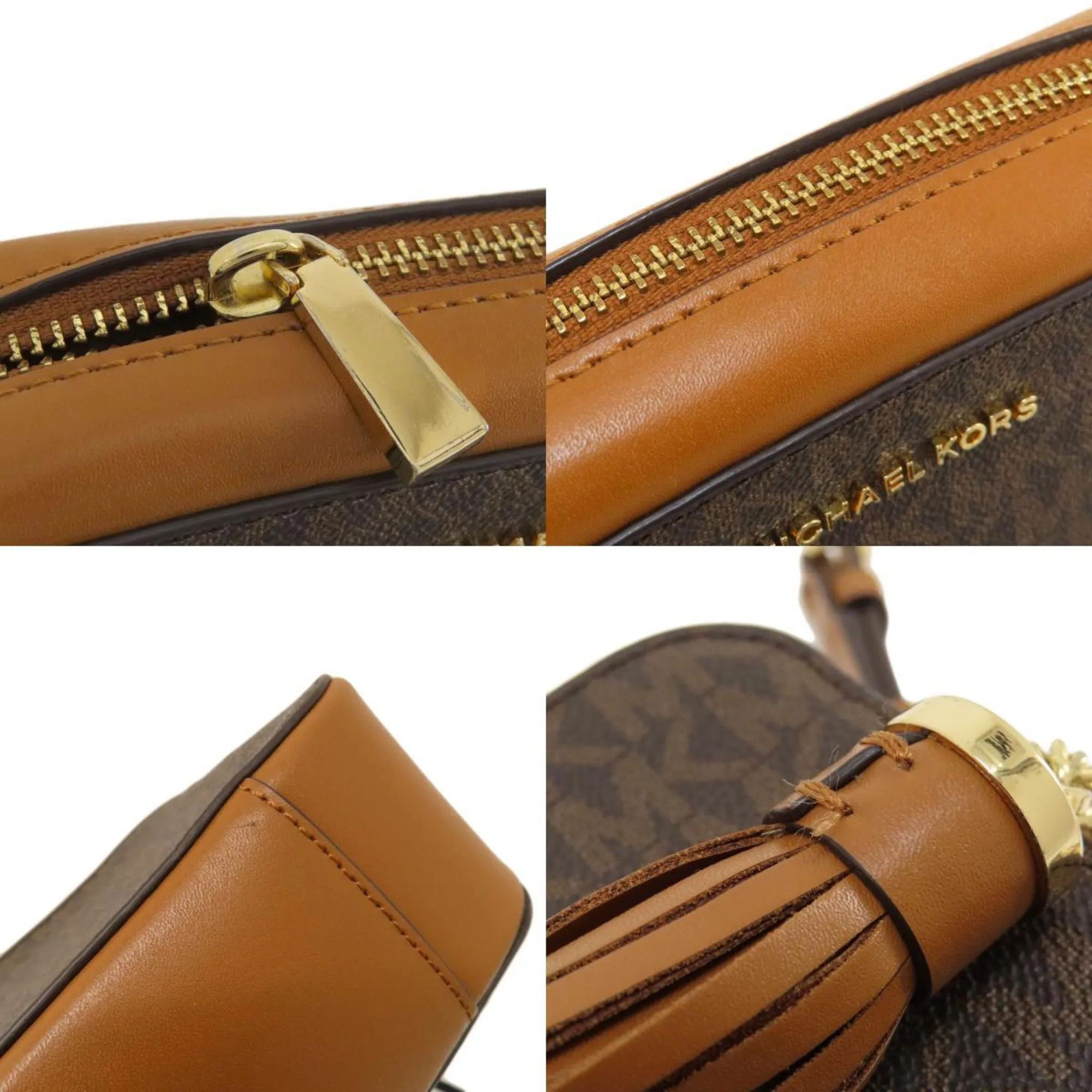 Michael Kors Jet Set Canvas Shoulder Bag (Pre-Owned)