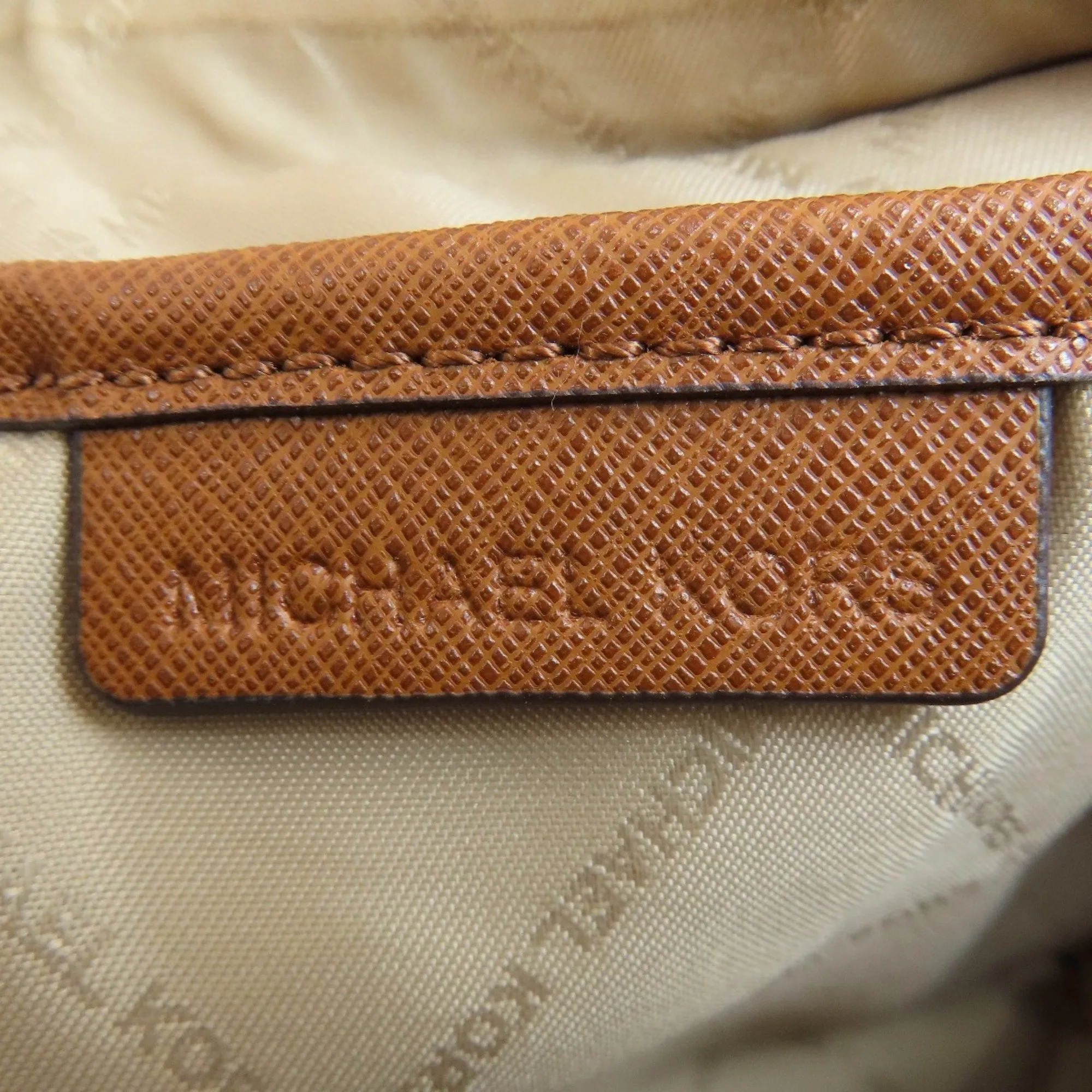 Michael Kors  Leather Coated Canvas Shoulder Bag (Pre-Owned)