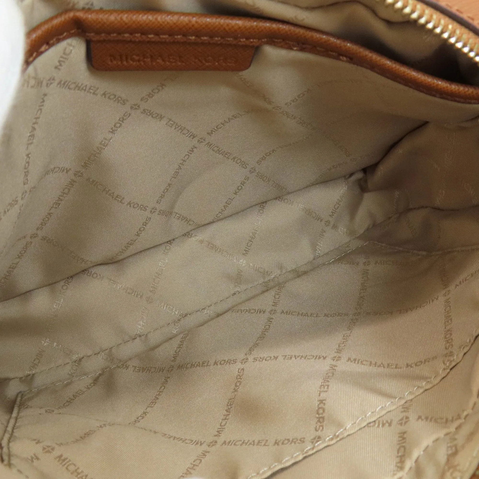 Michael Kors  Leather Coated Canvas Shoulder Bag (Pre-Owned)