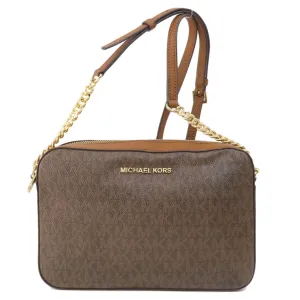 Michael Kors  Leather Coated Canvas Shoulder Bag (Pre-Owned)