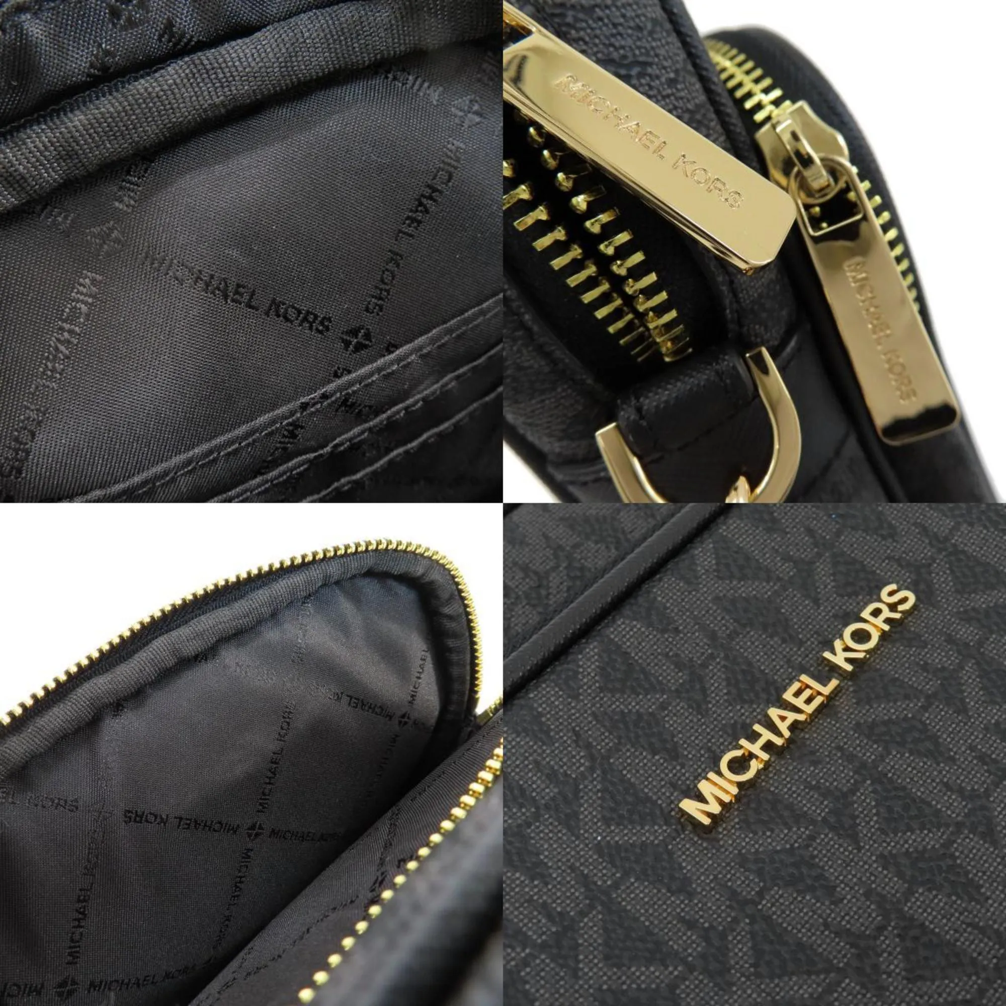 Michael Kors Parker Canvas Shoulder Bag (Pre-Owned)