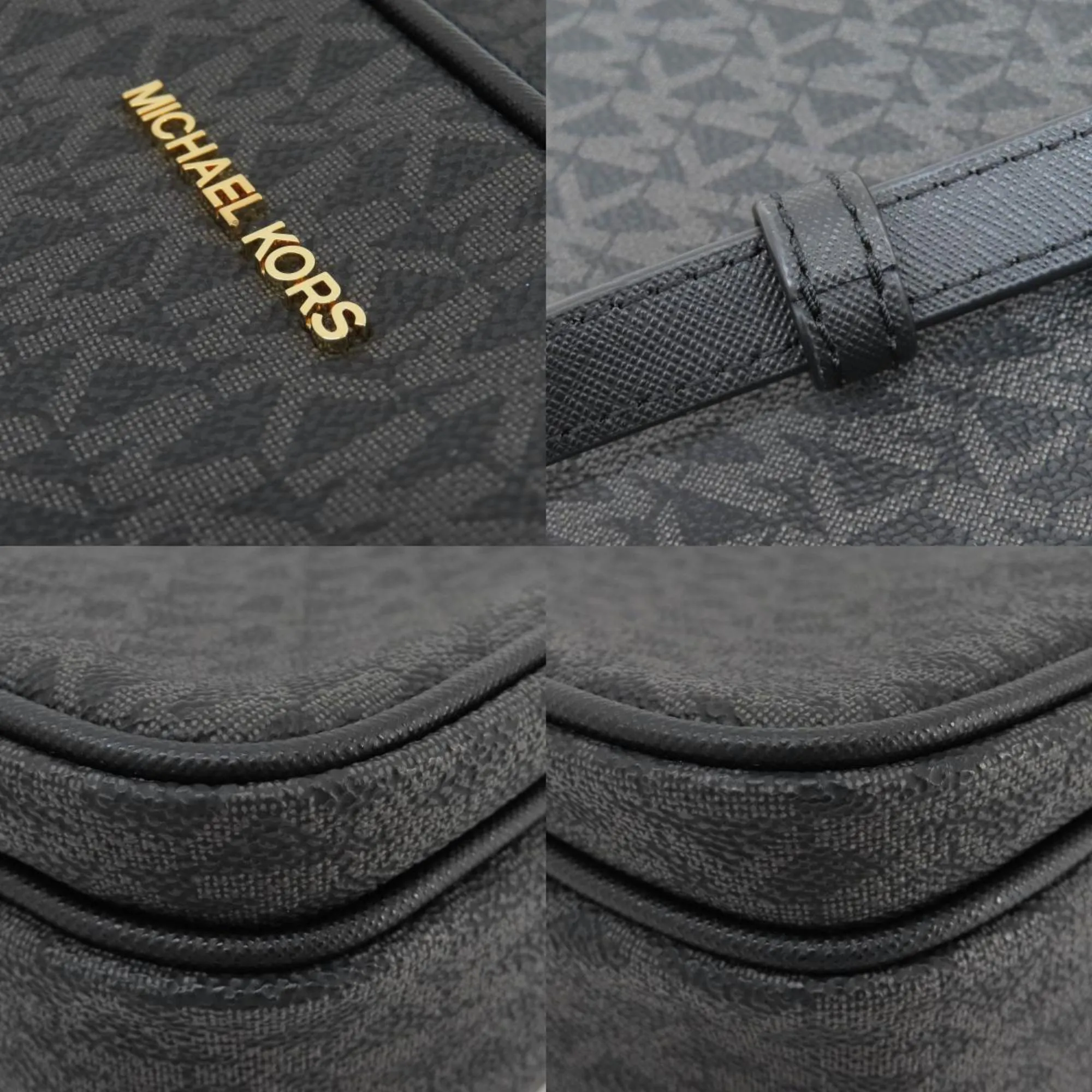 Michael Kors Parker Canvas Shoulder Bag (Pre-Owned)