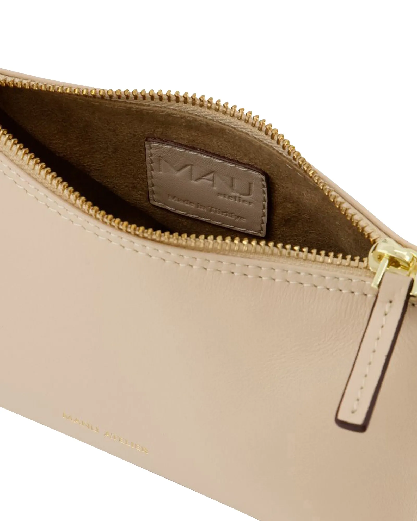 Mini Prism Bag in Ivory Leather/Faux Fur