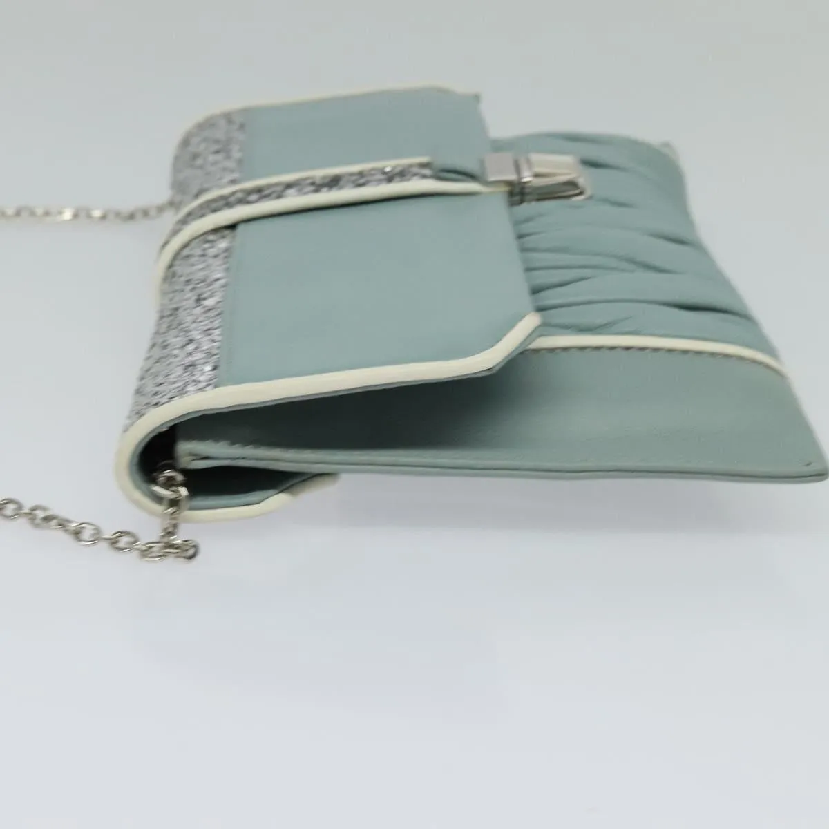 Miu Miu Chain Shoulder Bag Leather Shoulder Bag (Pre-Owned)