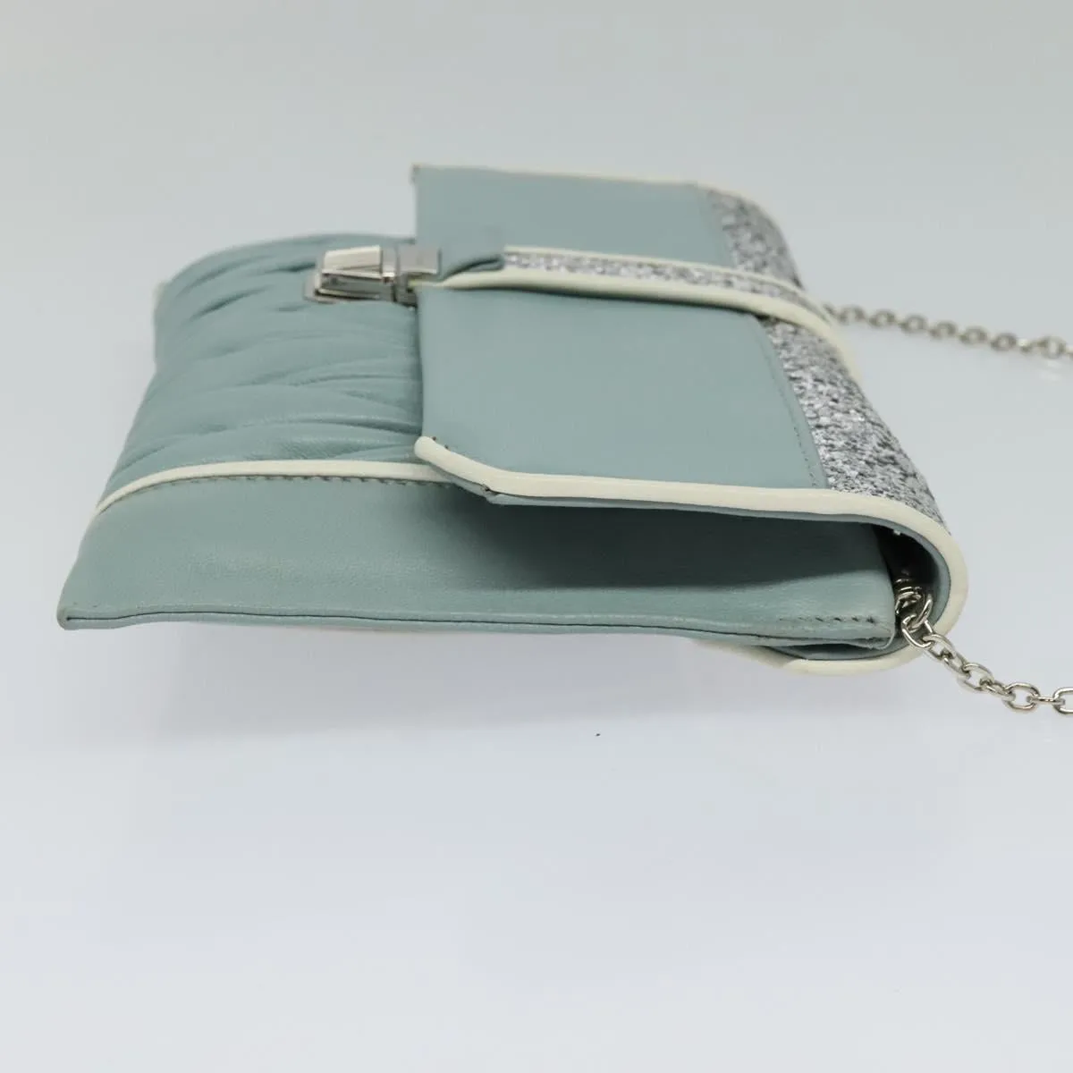 Miu Miu Chain Shoulder Bag Leather Shoulder Bag (Pre-Owned)