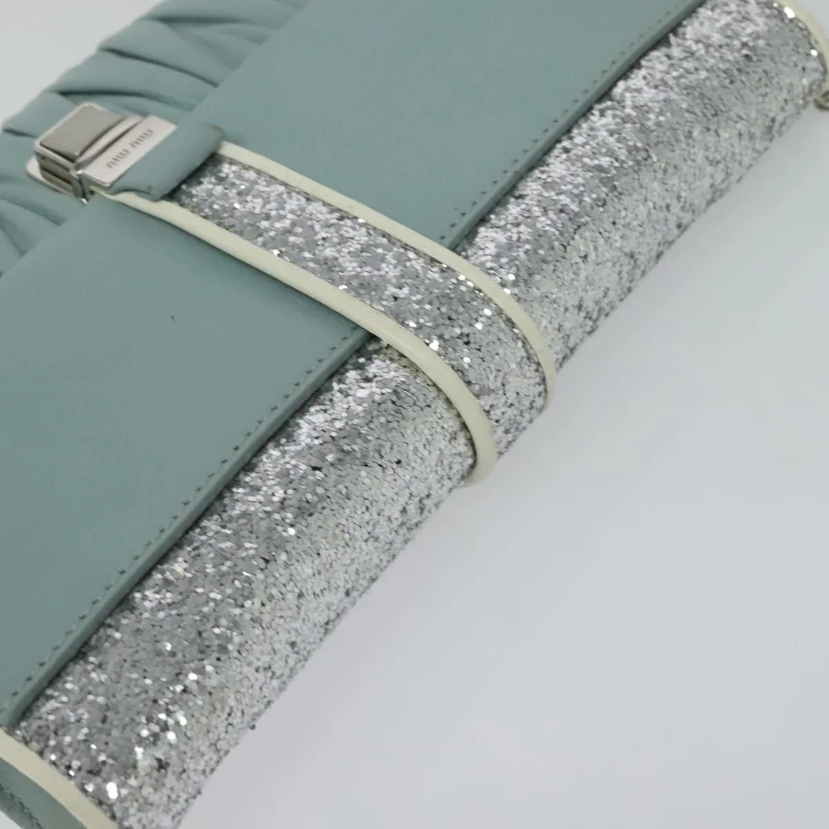 Miu Miu Chain Shoulder Bag Leather Shoulder Bag (Pre-Owned)