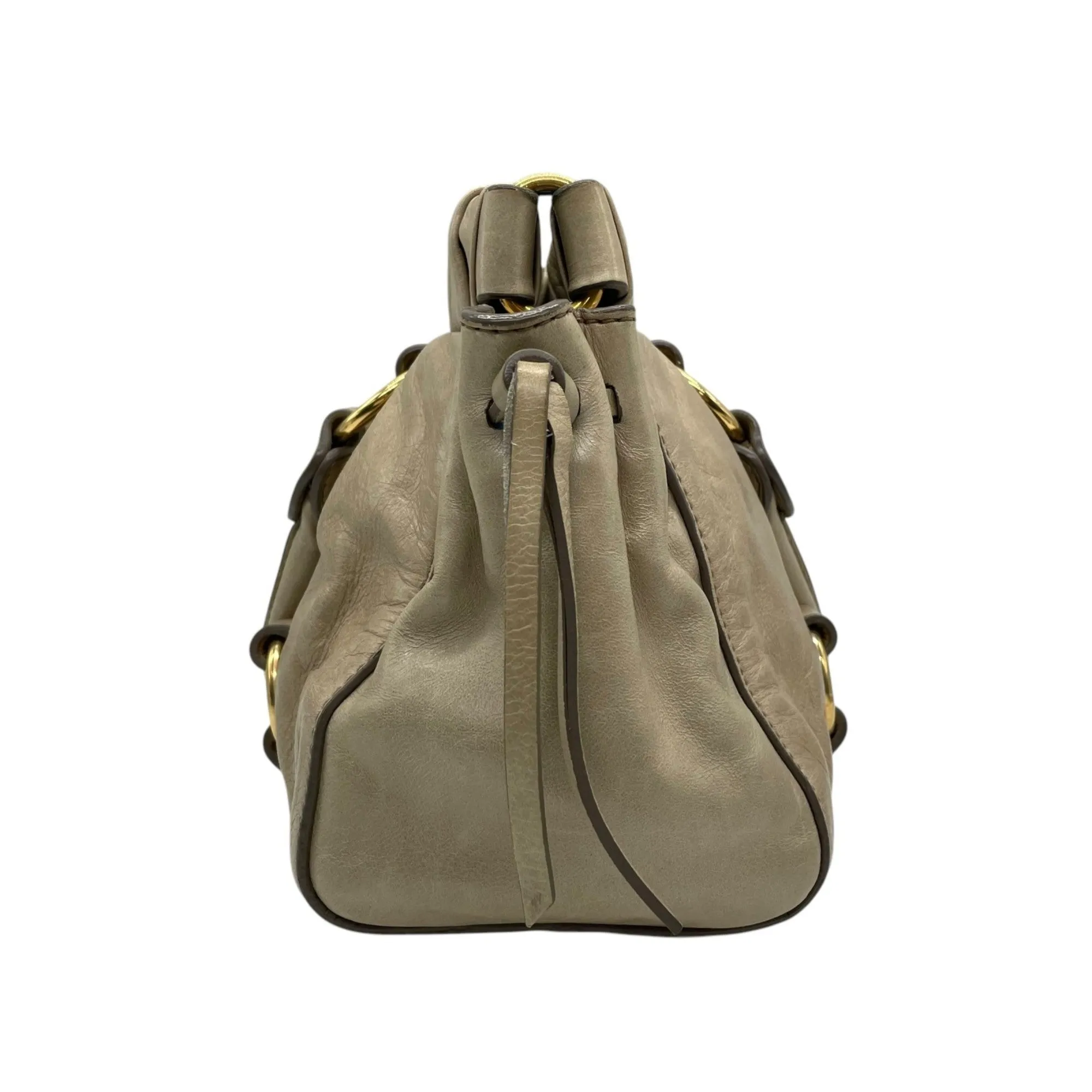Miu Miu Leather Handbag Shoulder Bag (Pre-Owned)