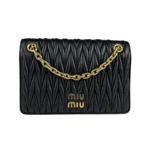 Miu Miu Leather Handbag Shoulder Bag (Pre-Owned)