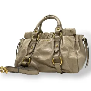 Miu Miu Leather Handbag Shoulder Bag (Pre-Owned)