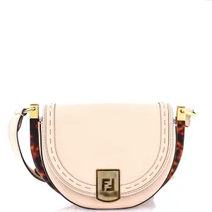 Moonlight Flap Bag Leather with Plexiglass Detail