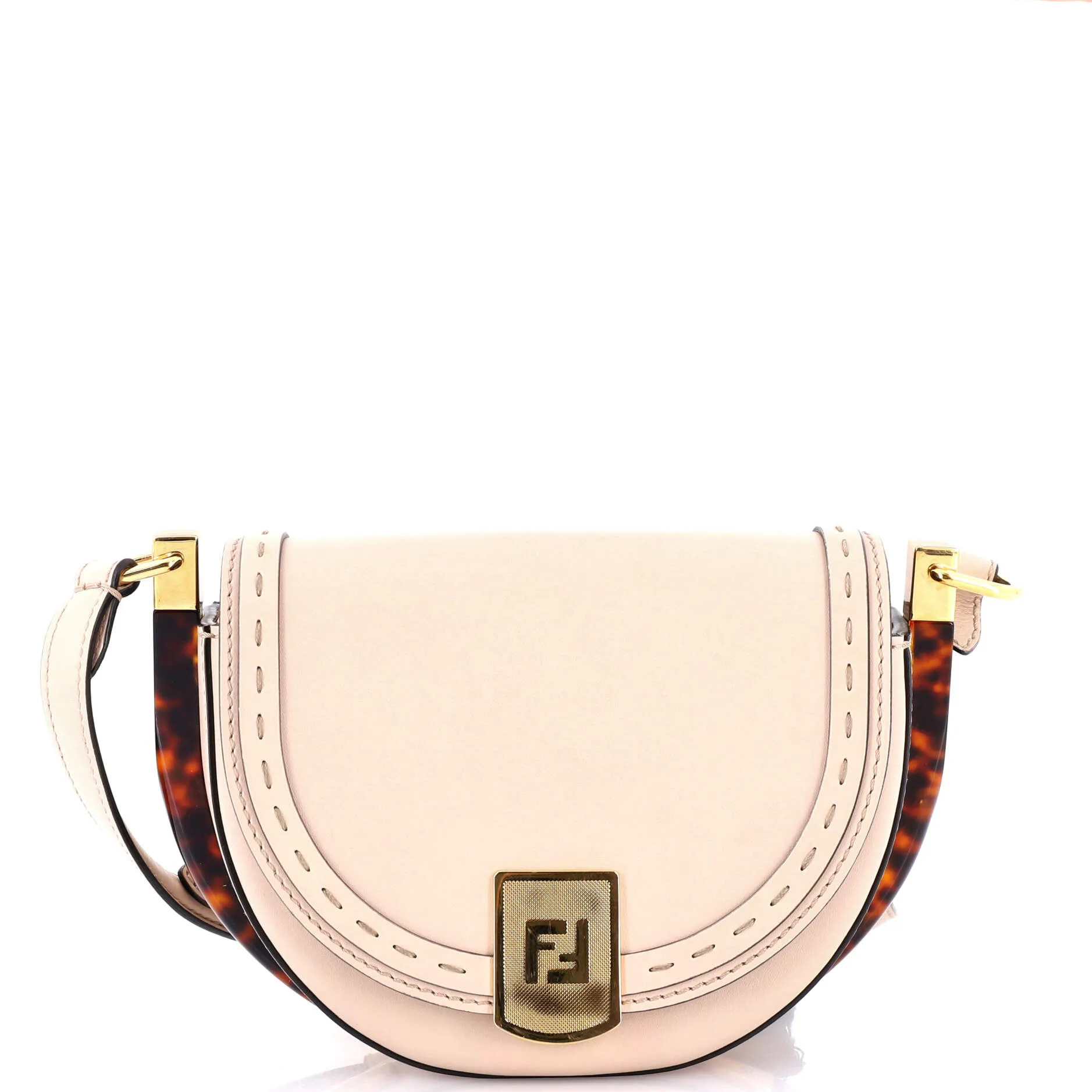 Moonlight Flap Bag Leather with Plexiglass Detail