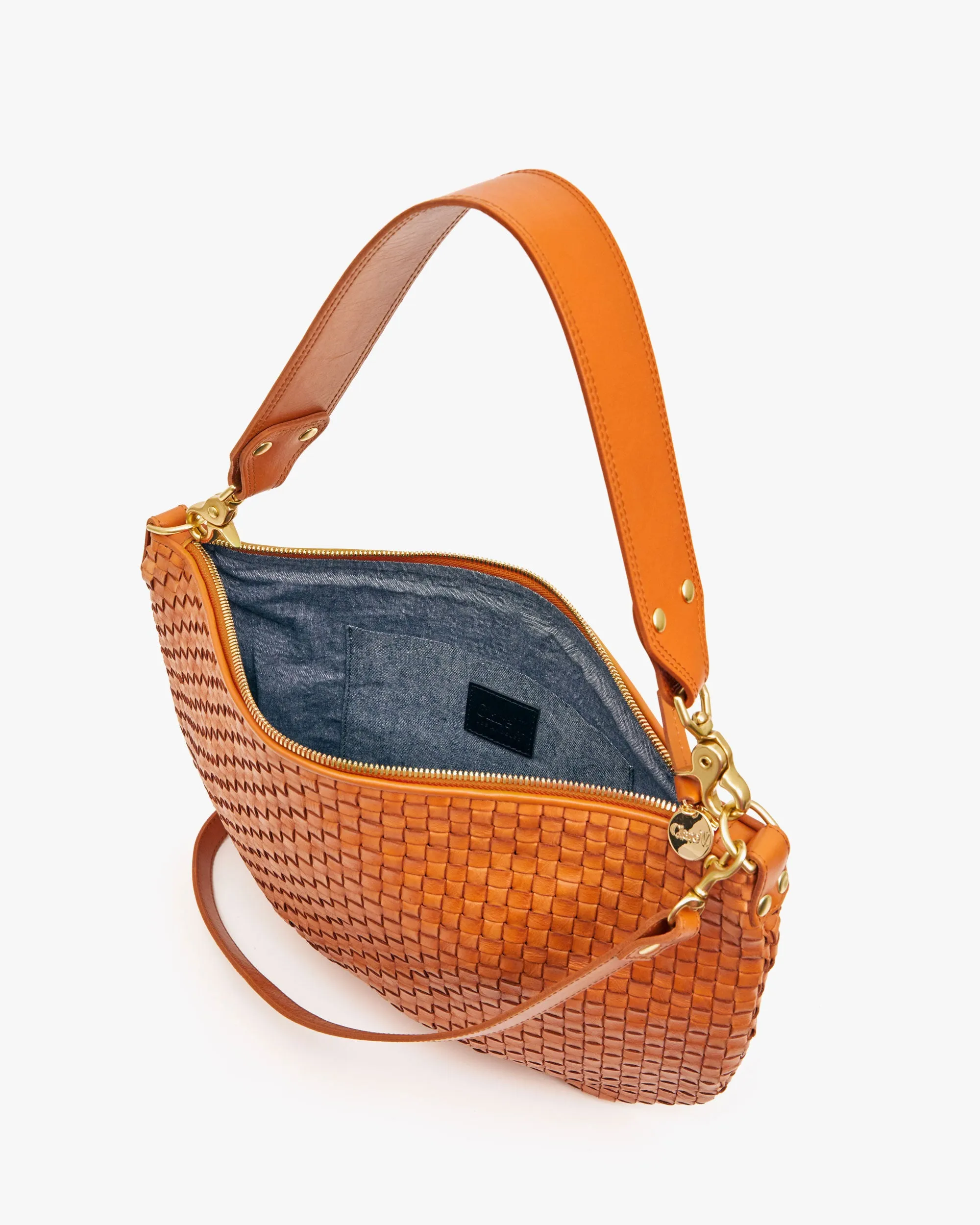 Moyen Messenger Handbags - Crossbody - Moyen Messenger Natural Woven Checker