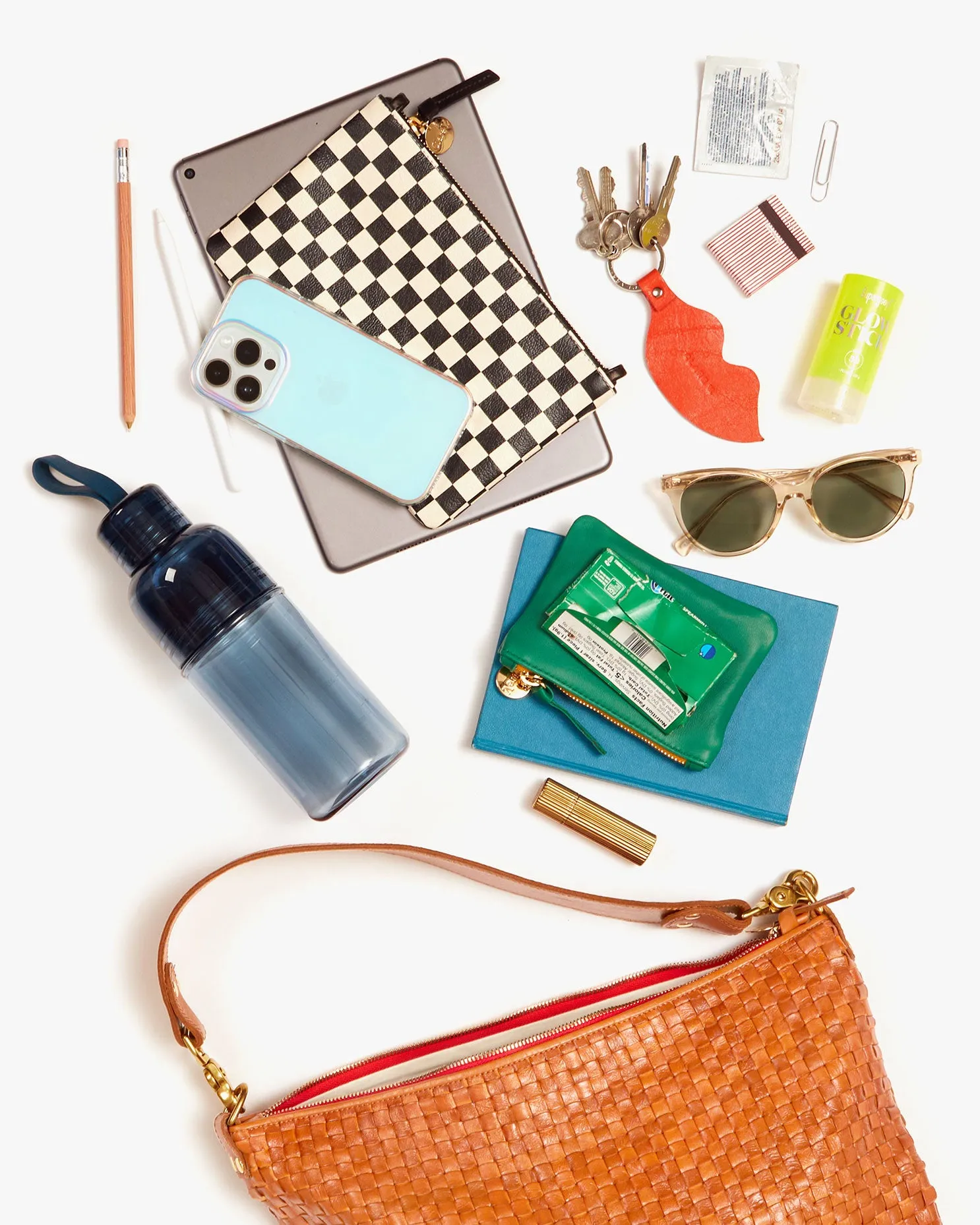 Moyen Messenger Handbags - Crossbody - Moyen Messenger Natural Woven Checker