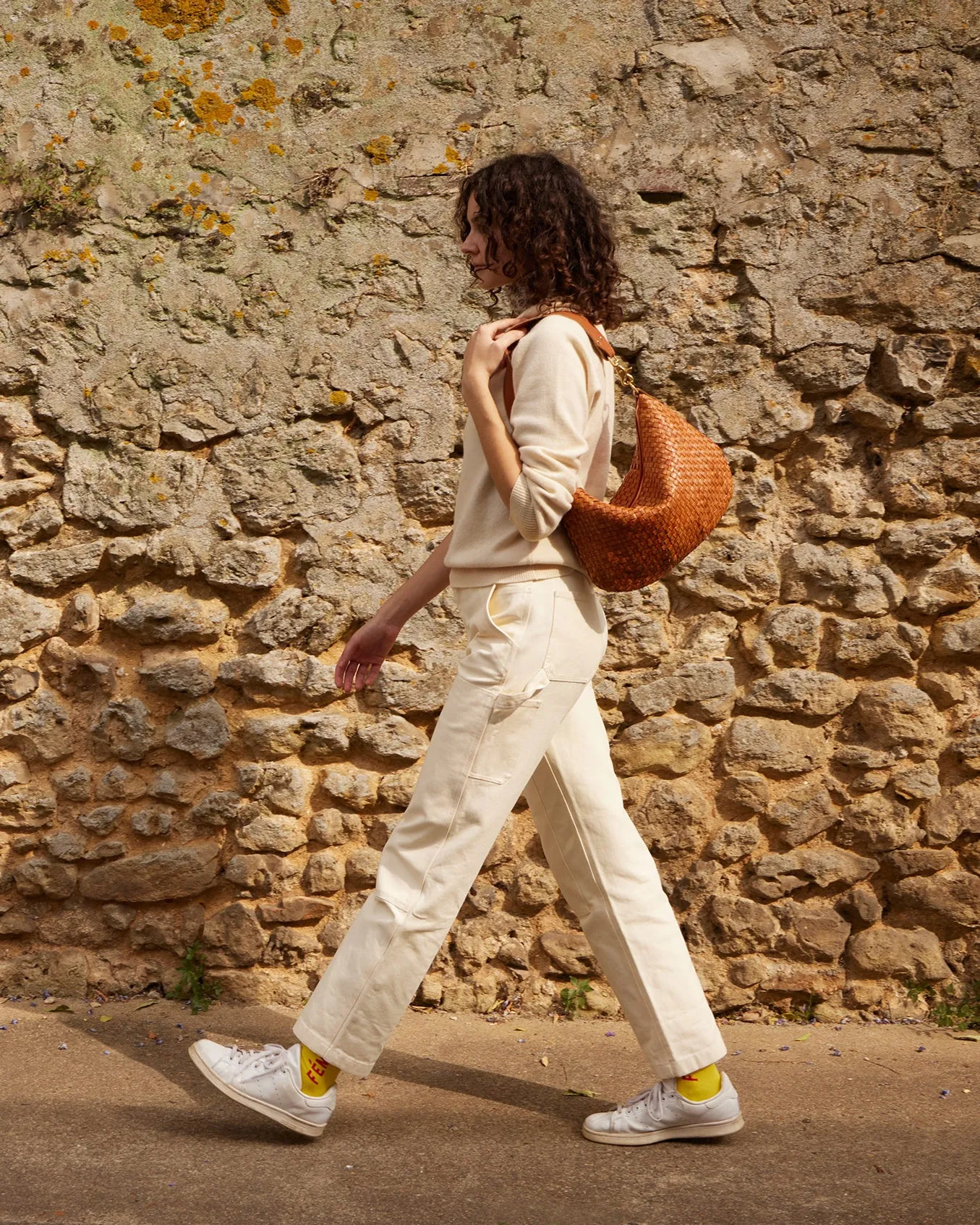 Moyen Messenger Handbags - Crossbody - Moyen Messenger Natural Woven Checker