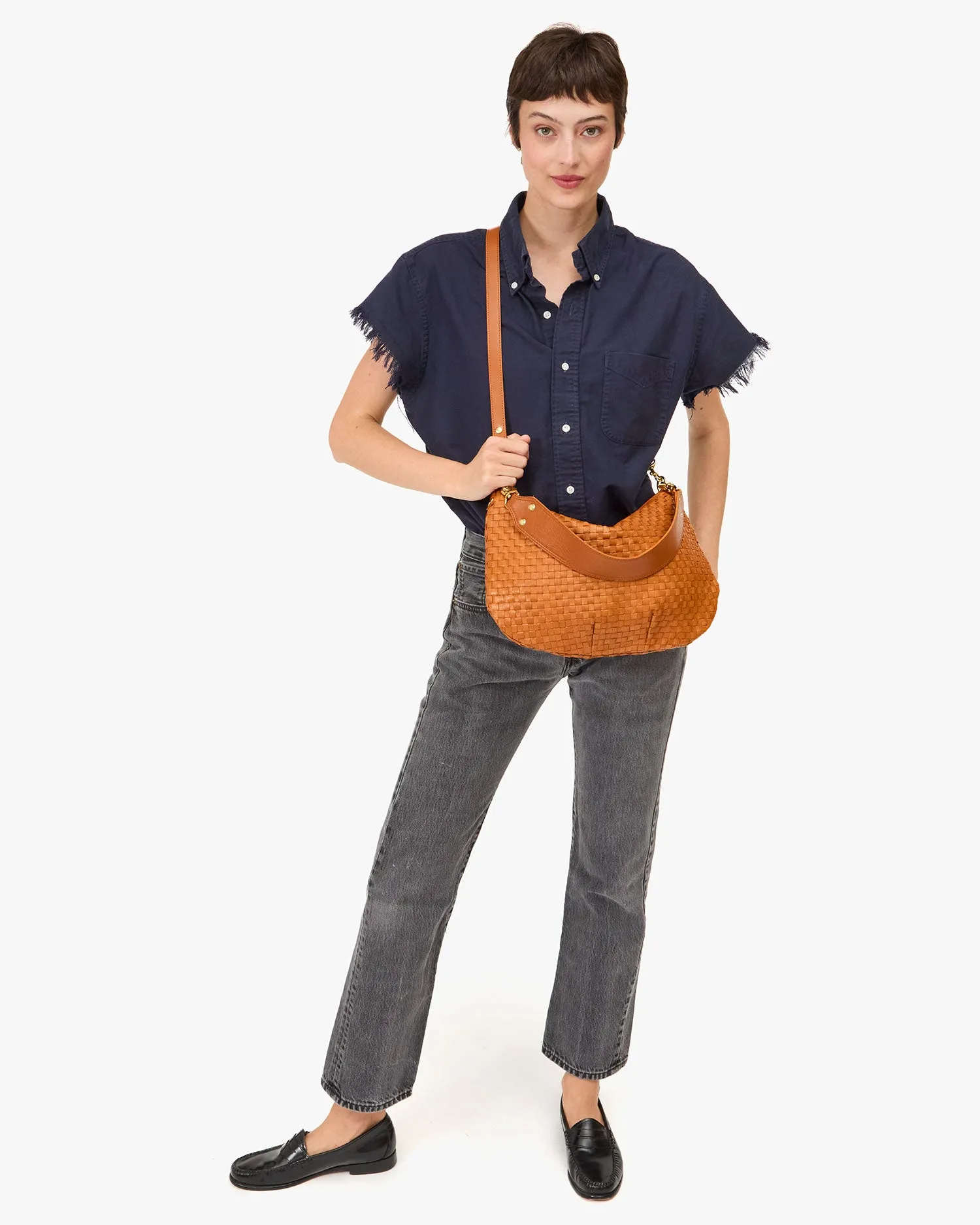 Moyen Messenger Handbags - Crossbody - Moyen Messenger Natural Woven Checker
