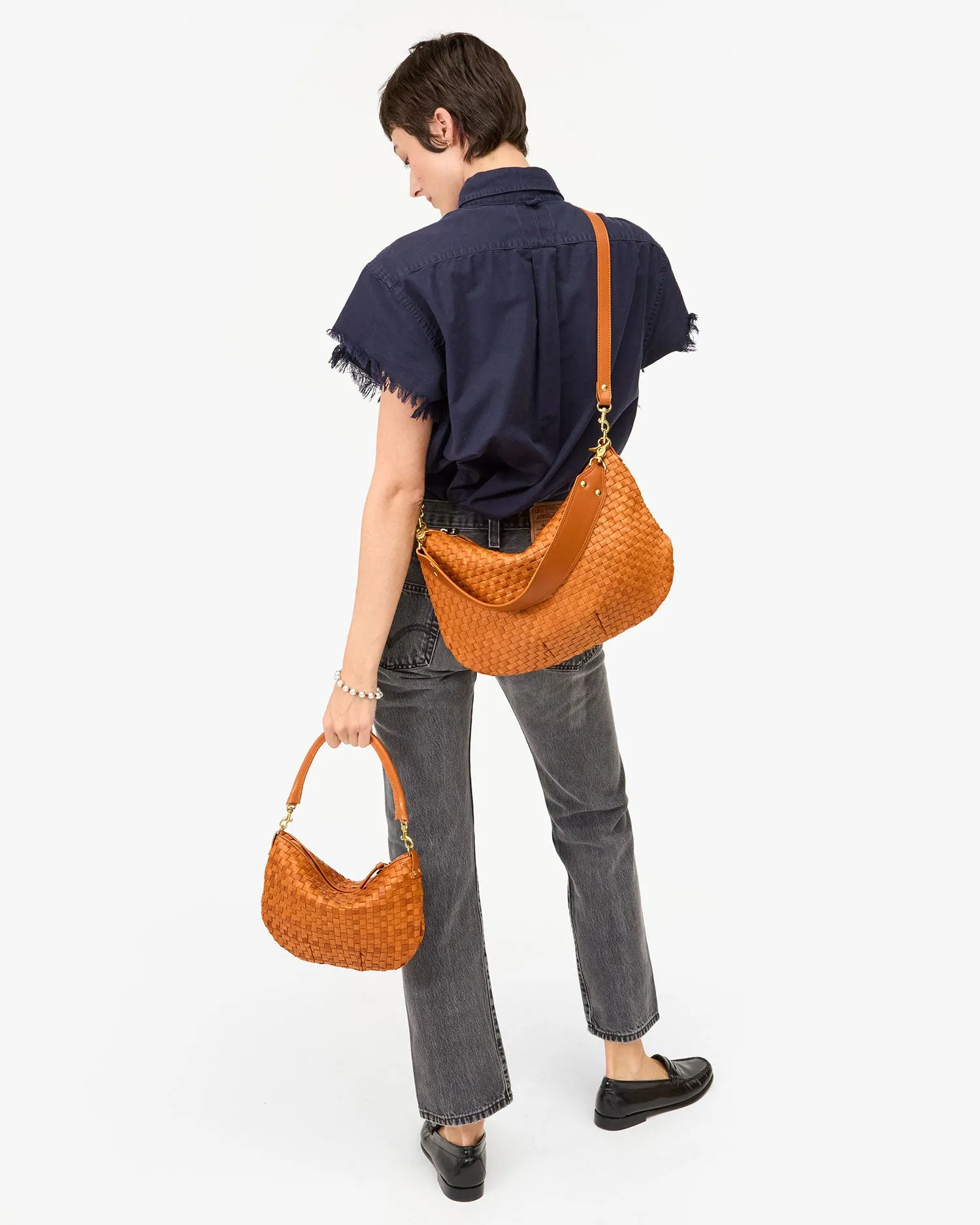 Moyen Messenger Handbags - Crossbody - Moyen Messenger Natural Woven Checker