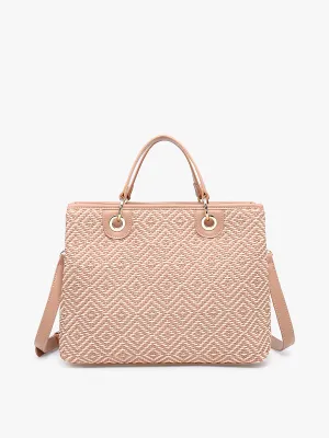 Nancy Vegan Diamond Woven Tote