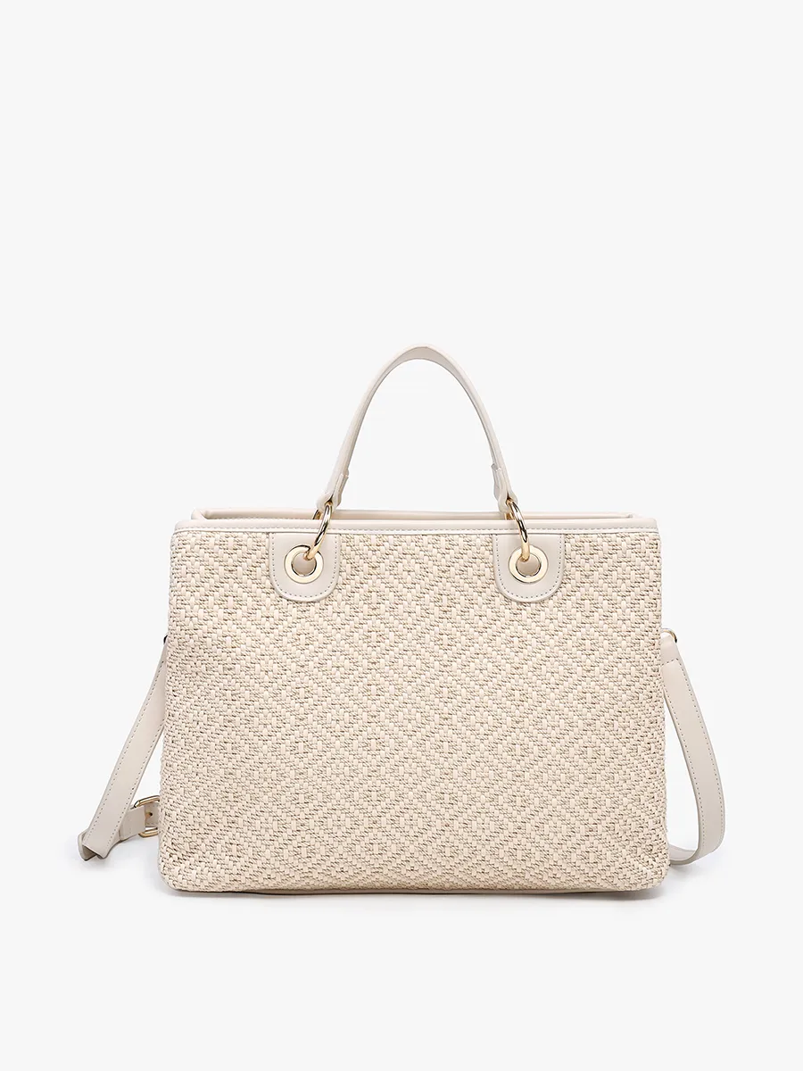 Nancy Vegan Diamond Woven Tote