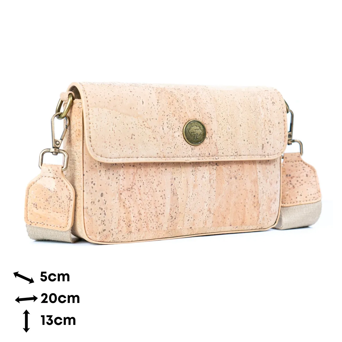 Natural Cork Structured Crossbody Bag for Women BDCS-BAG-2310