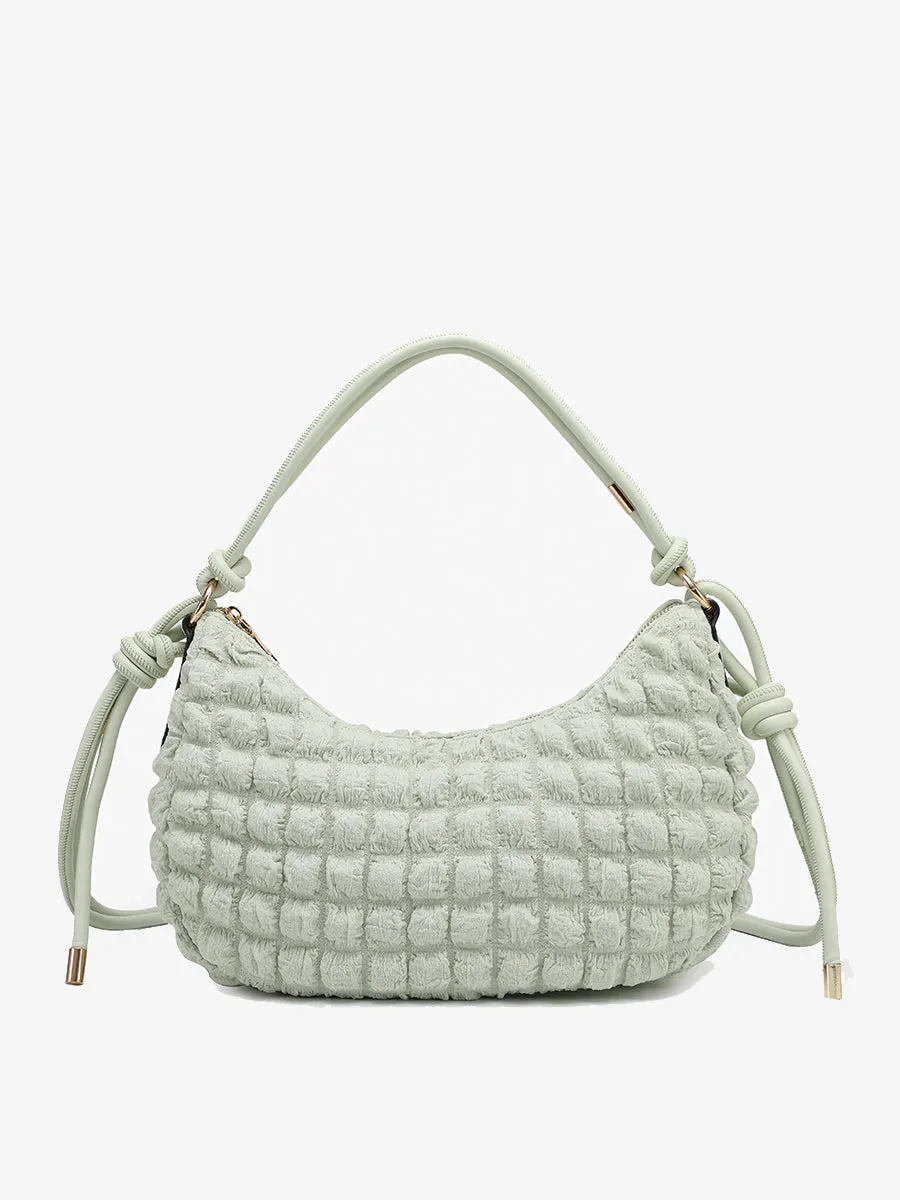 Nelly Quilted Nylon Shoulder Bag
