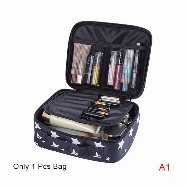 New Cute Printing Cosmetic Storage Bag Women Travel Toiletry Beauty Makeup Case Luggage Organizer