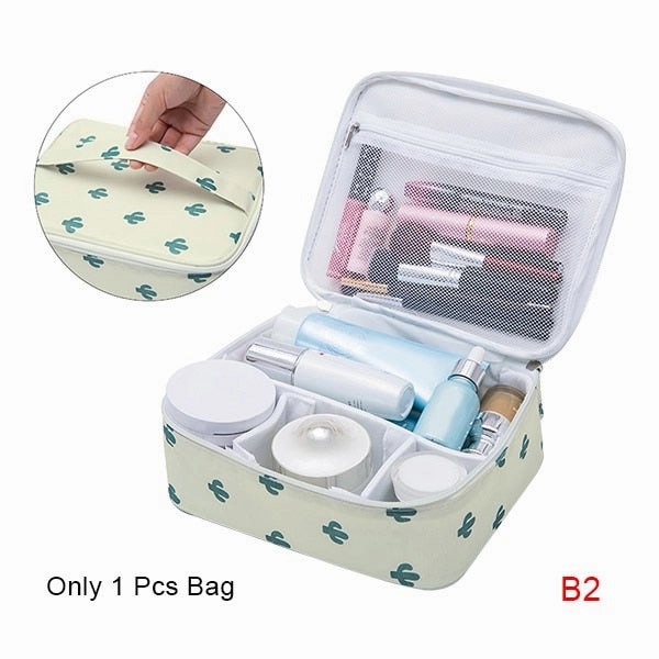 New Cute Printing Cosmetic Storage Bag Women Travel Toiletry Beauty Makeup Case Luggage Organizer