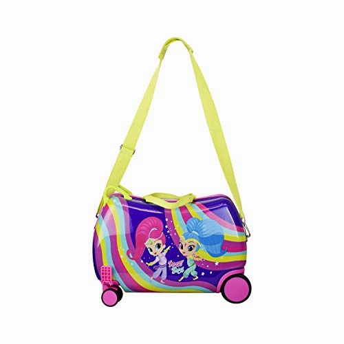 Nickelodeon Shimmer and Shine"Rainbow" - Carry On Luggage" Kids Ride-On Suitcase