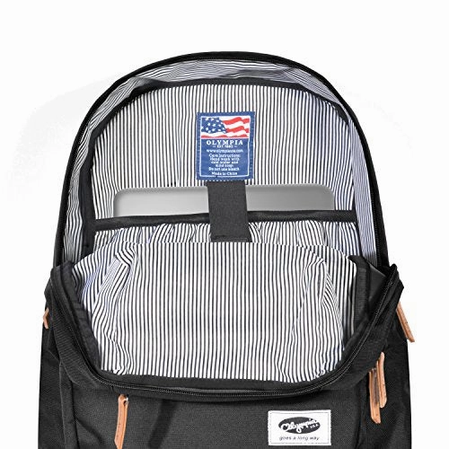 Olympia Element 18" Backpack, Black, One Size