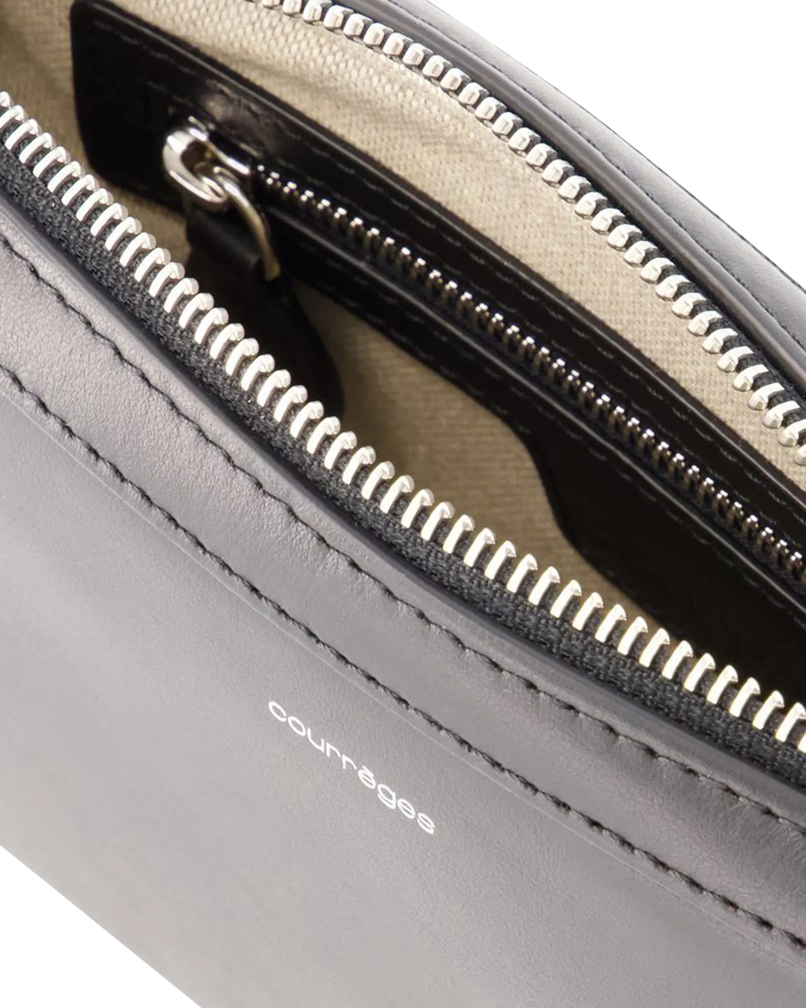One Racer Hobo Bag - Courreges - Leather - Black