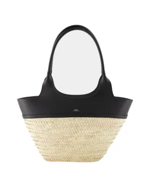 Panier Tanger Shoulder Bag - A.P.C. - Leather - Black