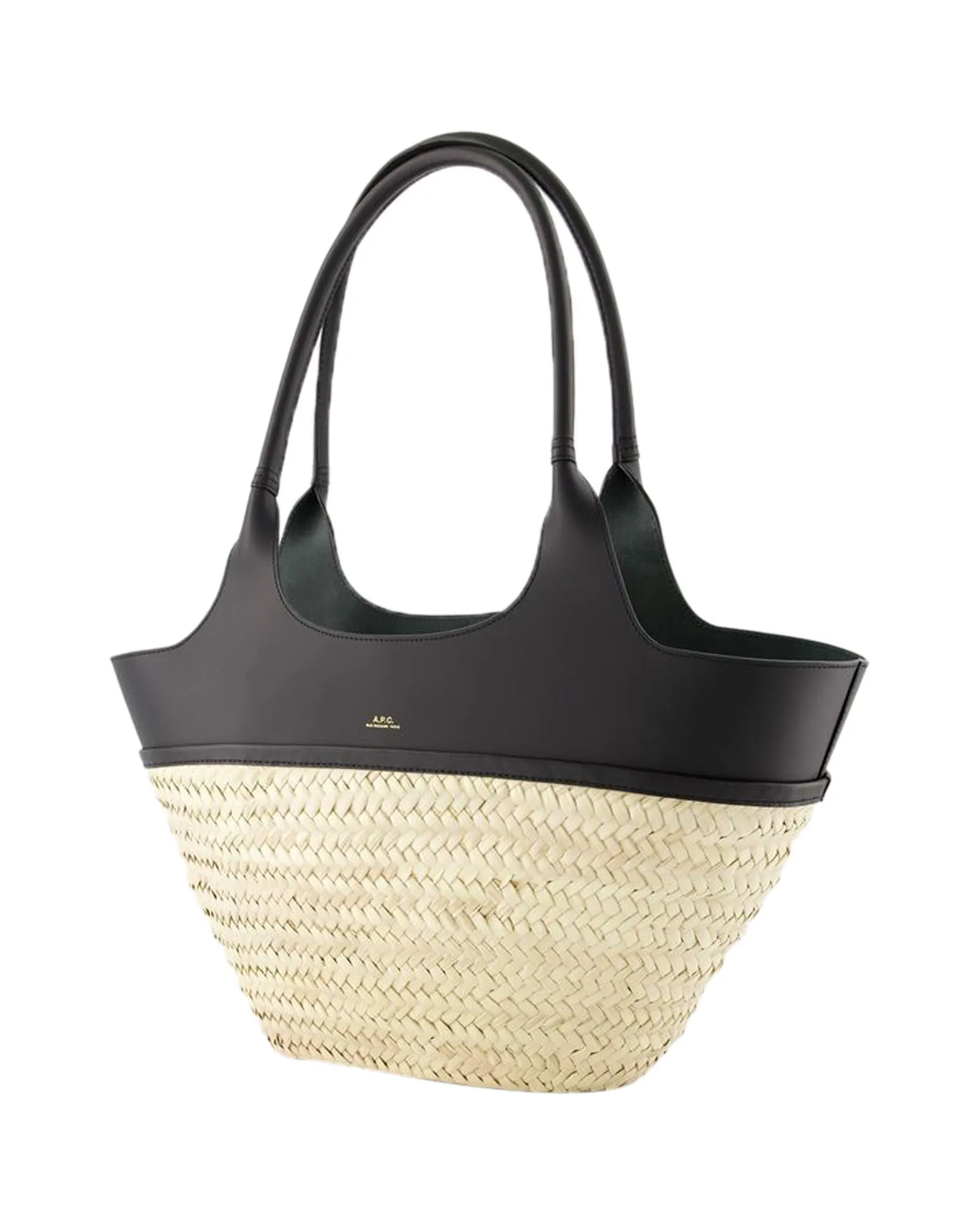 Panier Tanger Shoulder Bag - A.P.C. - Leather - Black