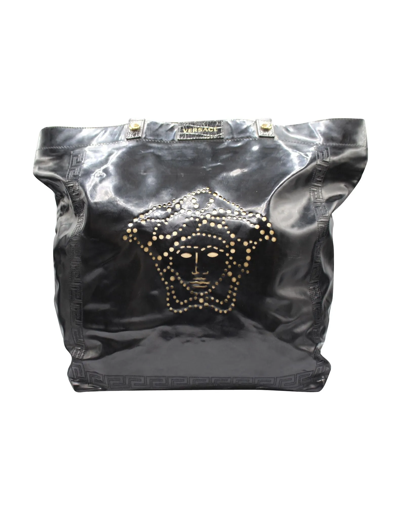PATENT LEATHER SHOULDER BAG
