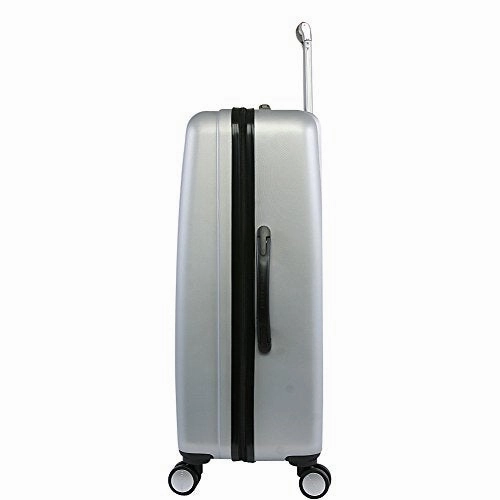 Perry Ellis Forte Hardside Spinner Carry On Luggage 21", Silver
