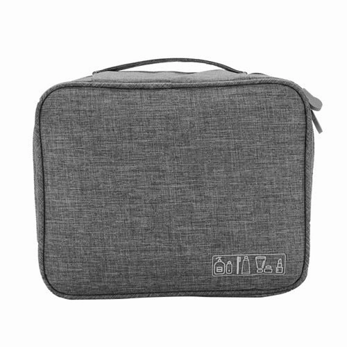 Portable Travel Cosmetic Organizer Men'S Toiletry Makeup Storage Bag Zipper Pouch Home Luggage