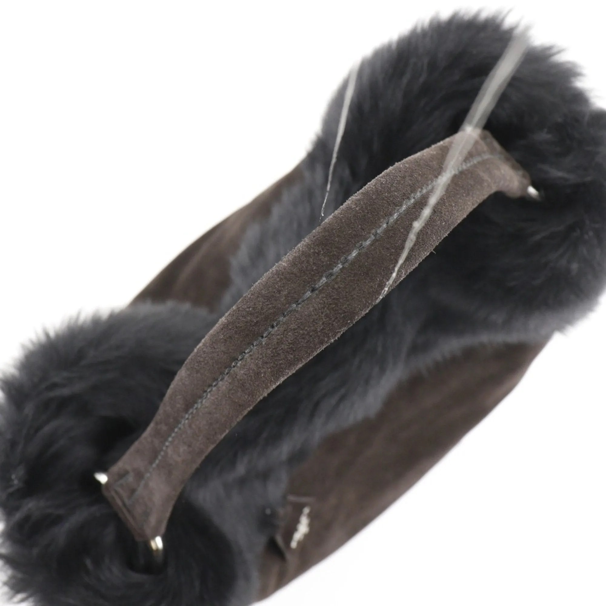Prada Faux Fur Shoulder Bag (Pre-Owned)