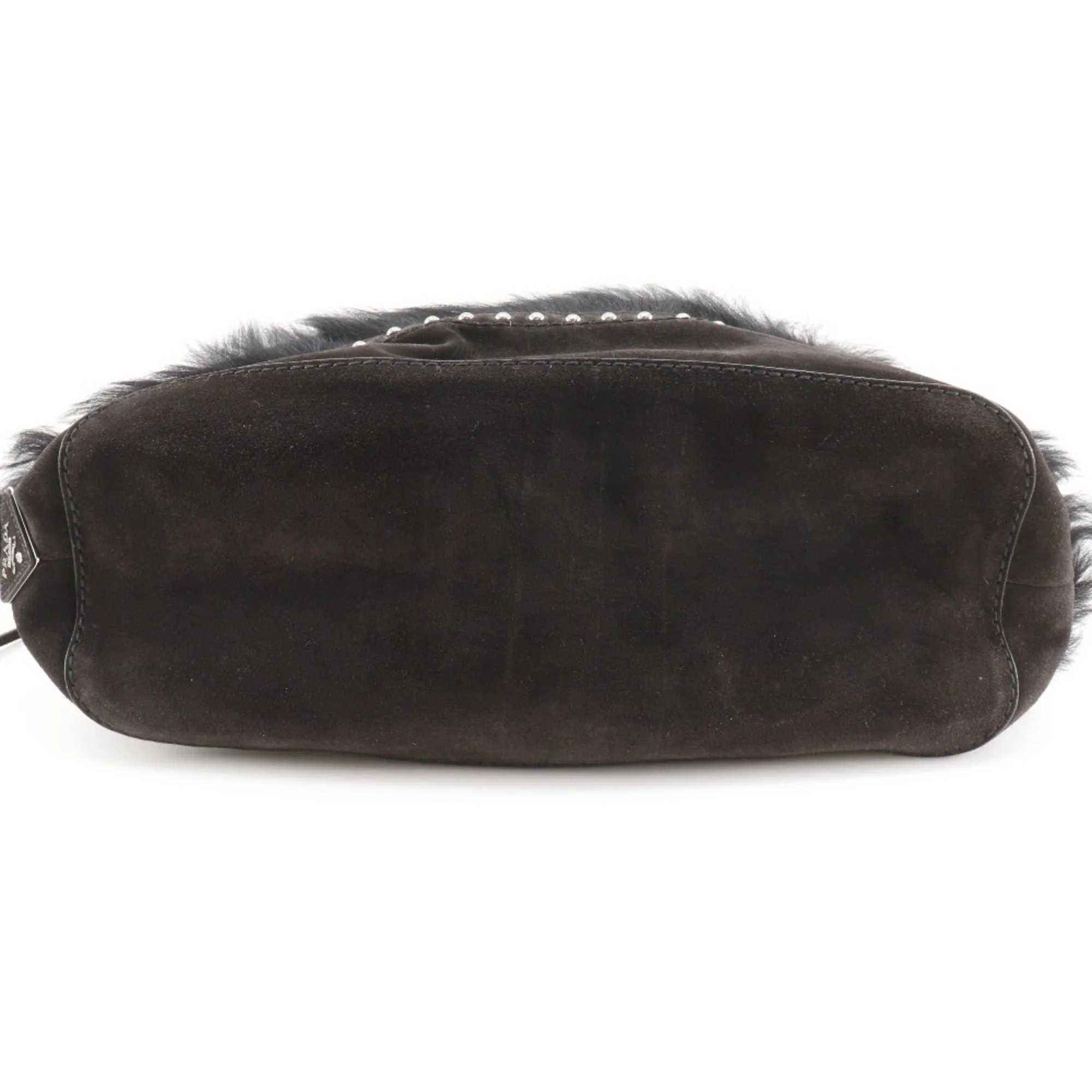Prada Faux Fur Shoulder Bag (Pre-Owned)
