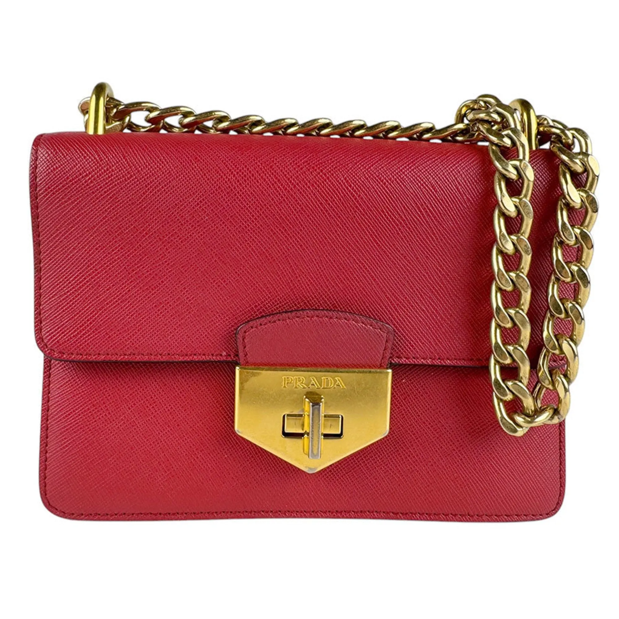 Prada Leather Shoulder Bag (Pre-Owned)