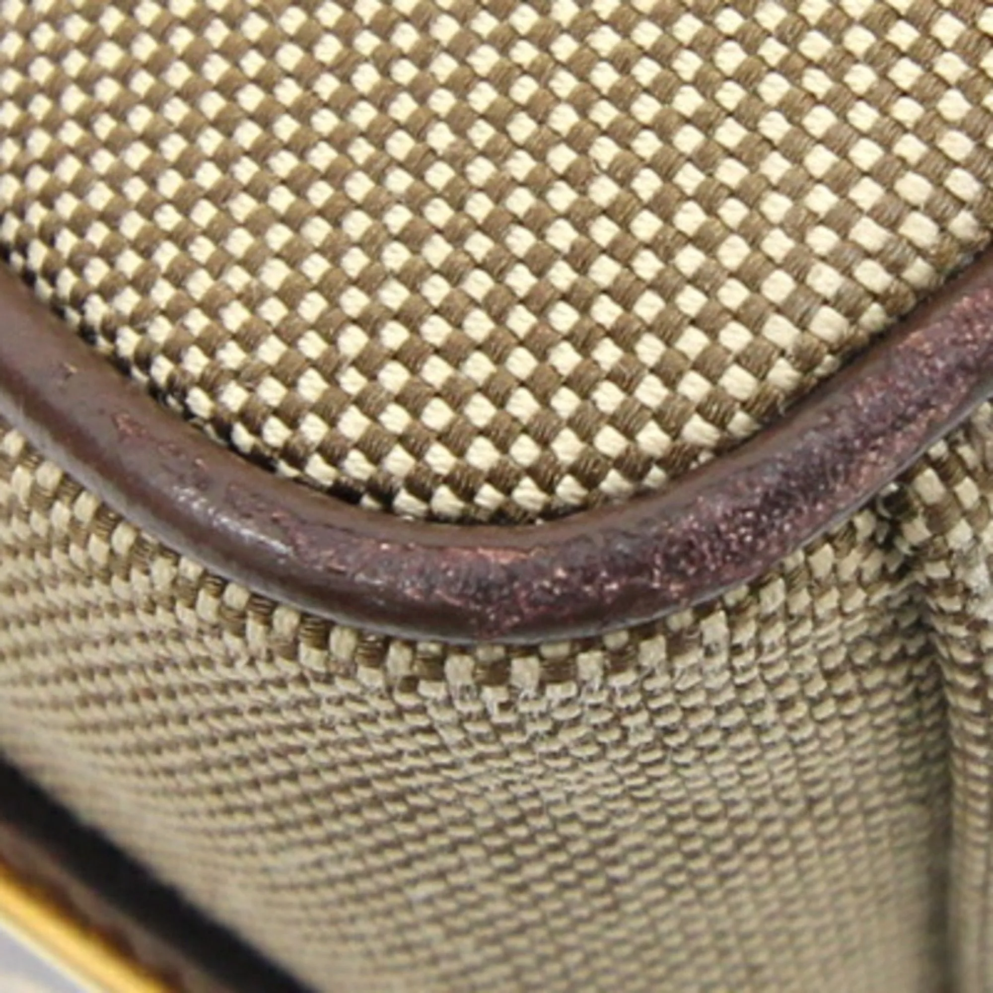 Prada Logo Jacquard Canvas Shoulder Bag (Pre-Owned)