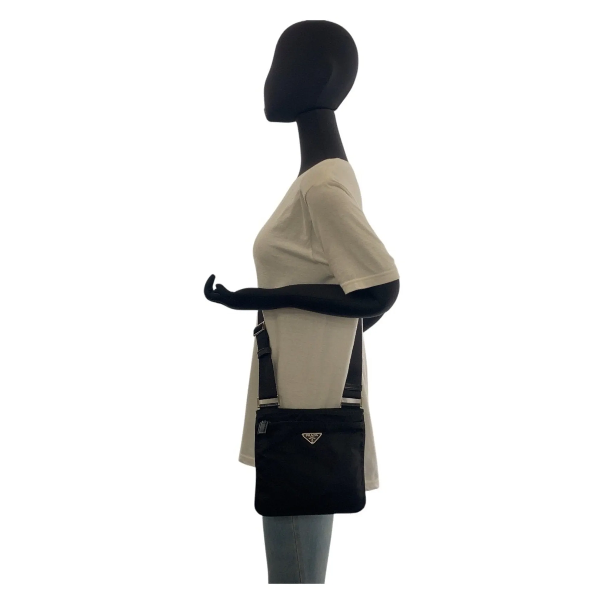 Prada Nylon Pochette Shoulder Bag (Pre-Owned)