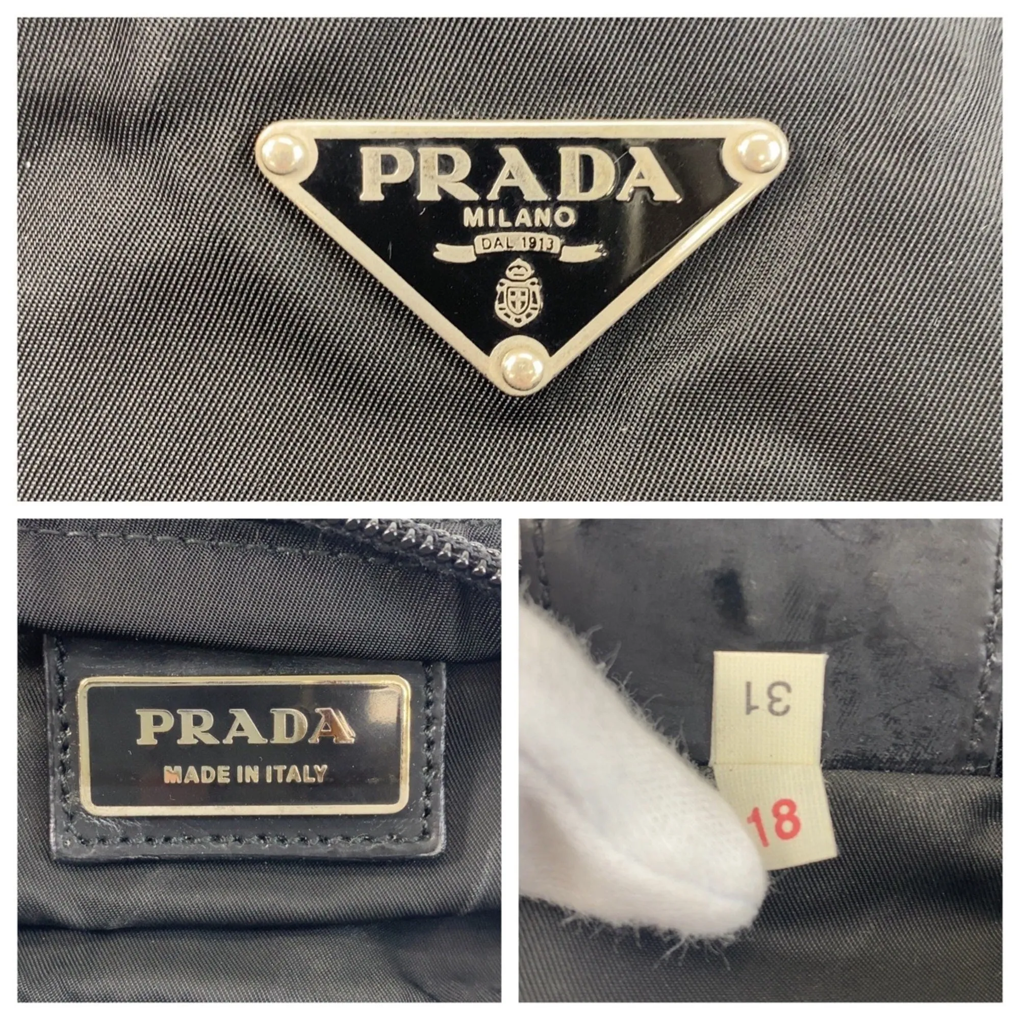 Prada Nylon Pochette Shoulder Bag (Pre-Owned)