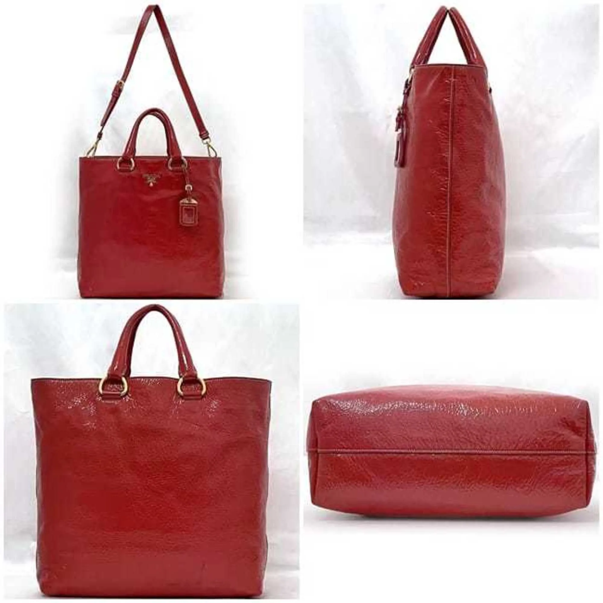 Prada Patent Leather Shoulder Bag (Pre-Owned)