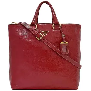 Prada Patent Leather Shoulder Bag (Pre-Owned)