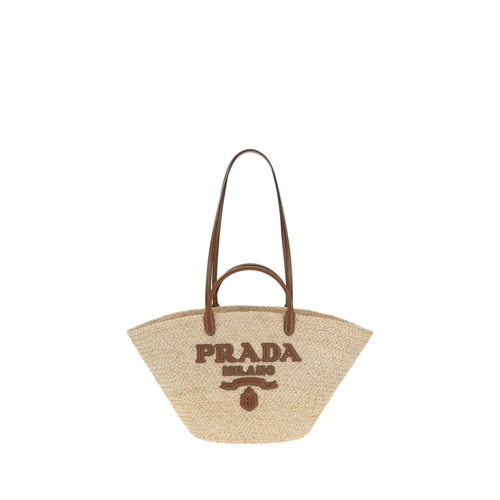 Prada Raffia Tote Bag