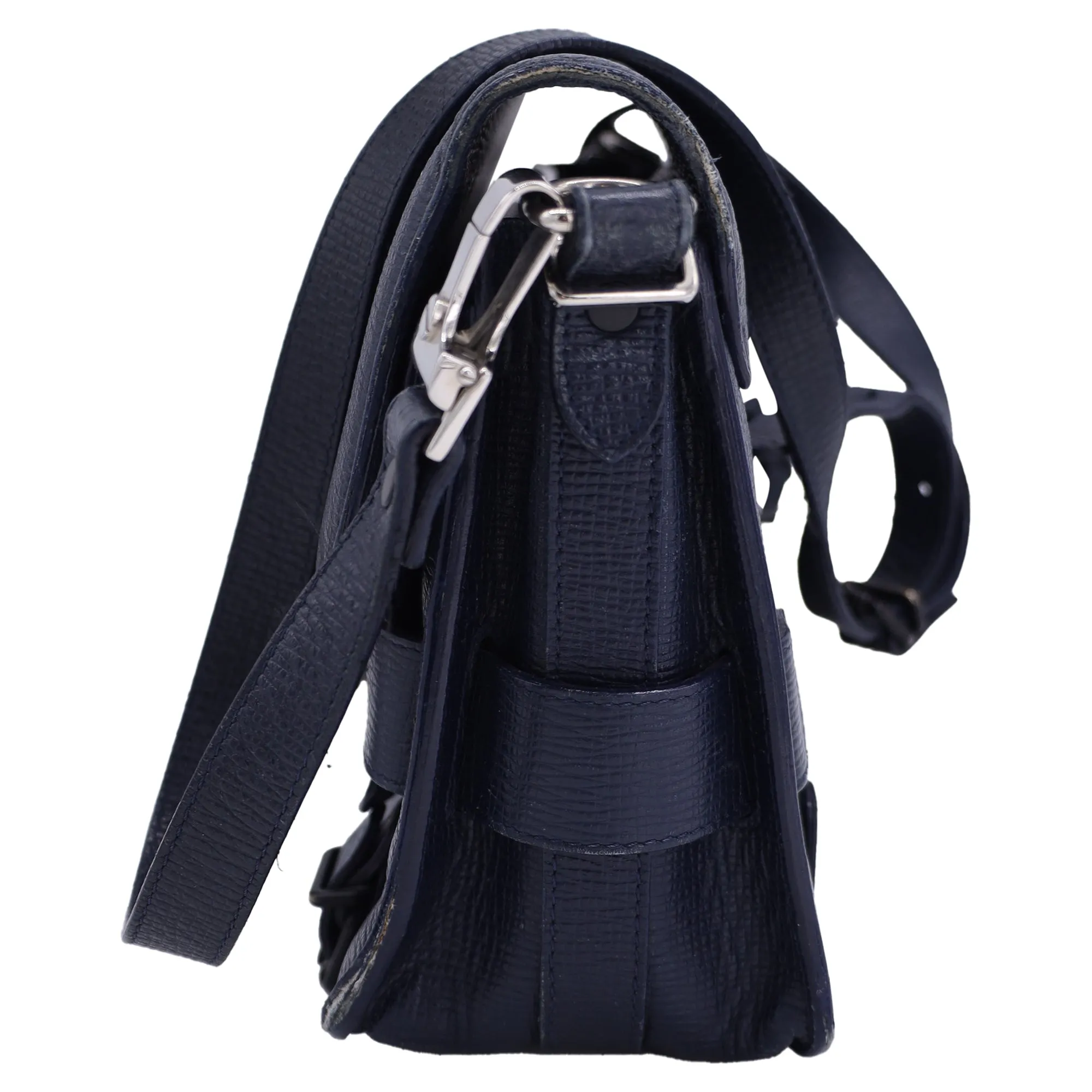 Proenza Schouler Classic PS11 Crossbody Bag in Navy Blue Leather
