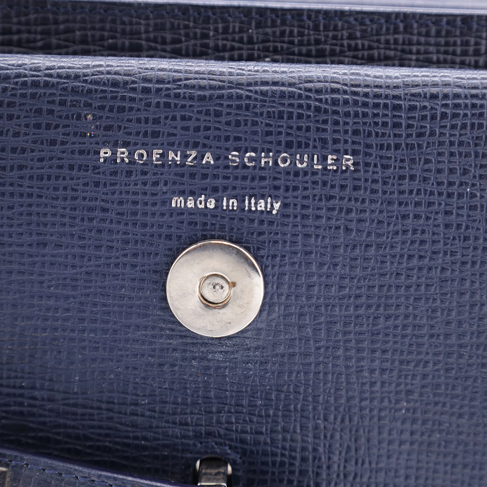 Proenza Schouler Classic PS11 Crossbody Bag in Navy Blue Leather