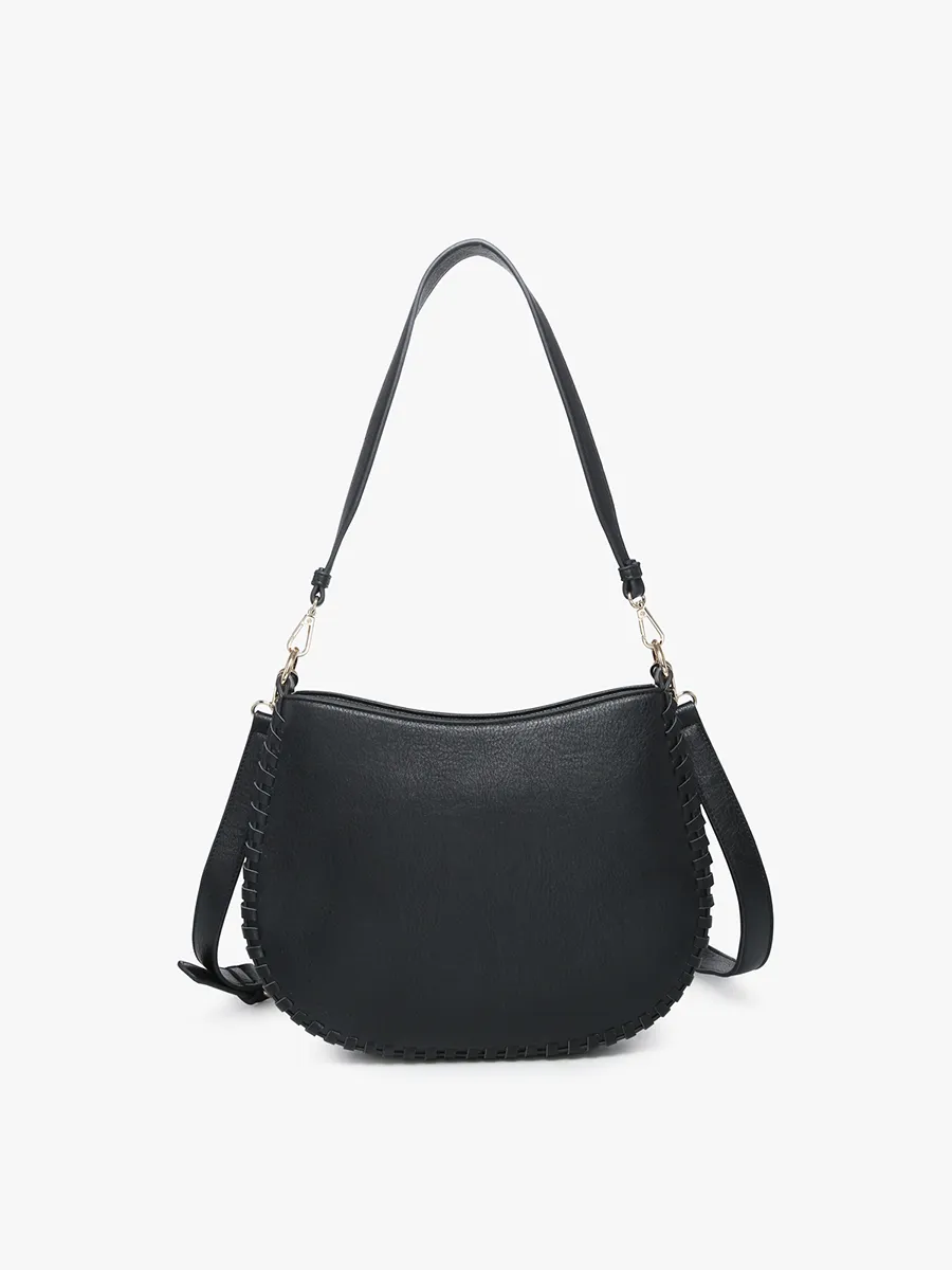 Raquel Vegan Whipstitch Saddle Bag